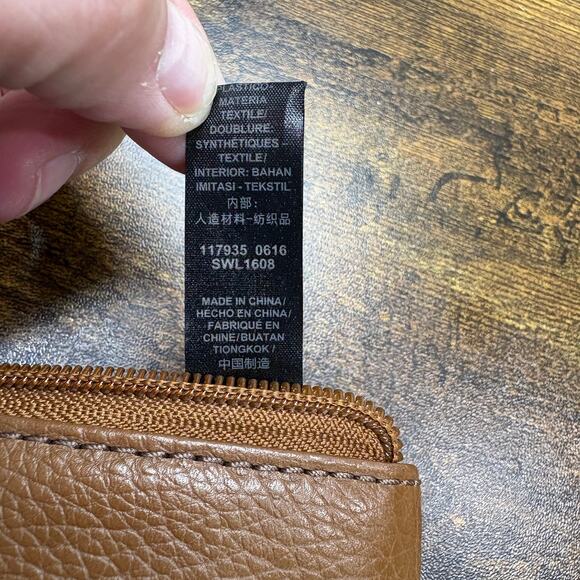 Fossil Molly Clutch Wallet Wine Multi Colored Brown Leather Card Holder - Picture 9 of 10